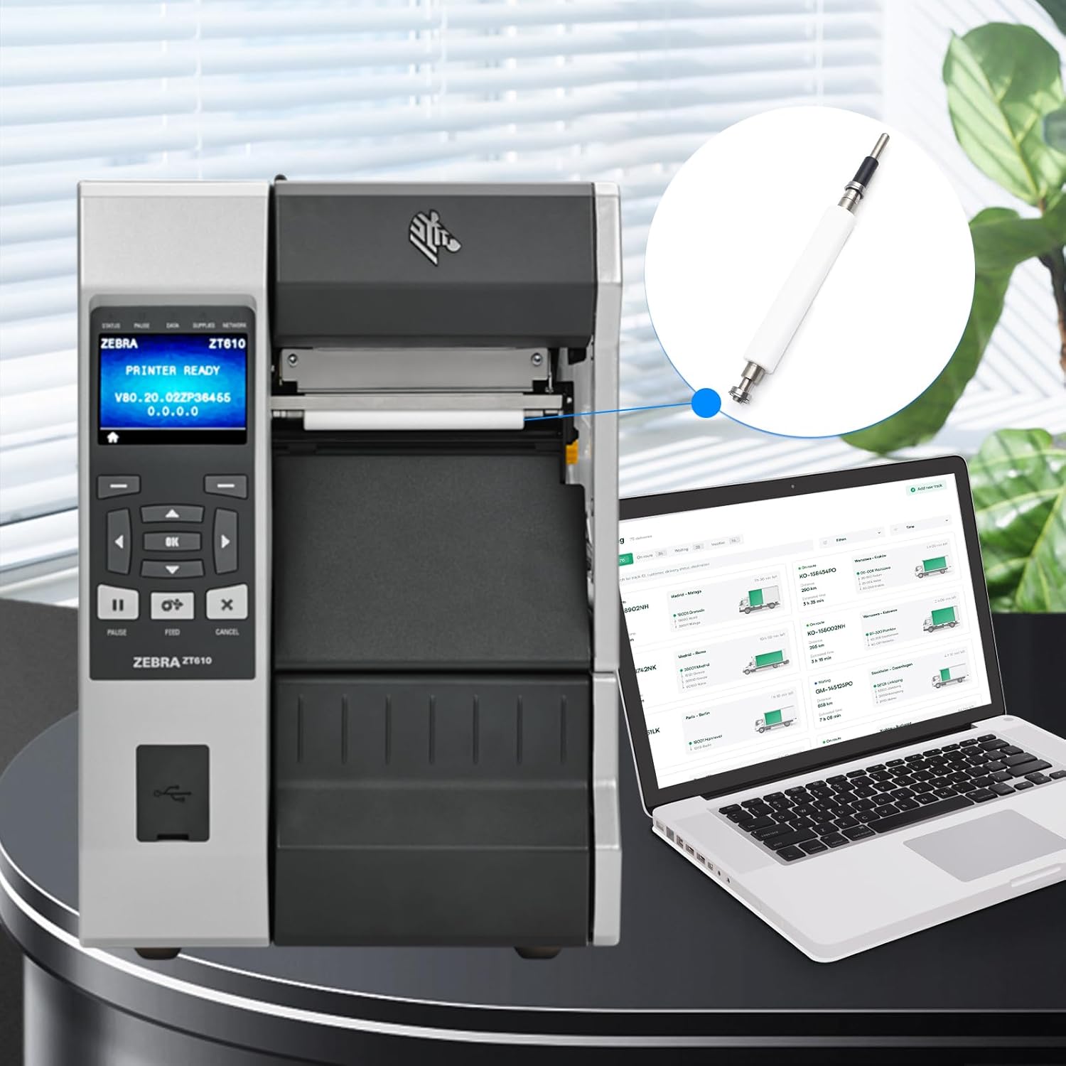 P1083320-032 Kit Platen Roller for Zebra ZT610 ZT610R Thermal Printer Transfer Roller 203dpi 300dpi 600dpi - Image 3