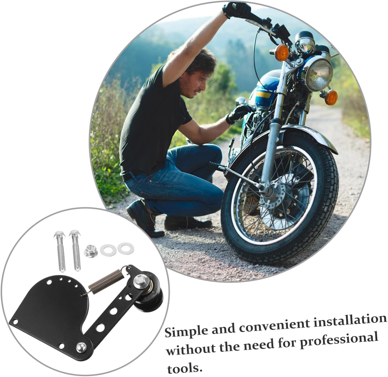 Cabilock 1Set Chain Tensioner for Motorbike Durable Motorcycle Chain Accessories for Precise Tension and Noise Reduction Easy Installation