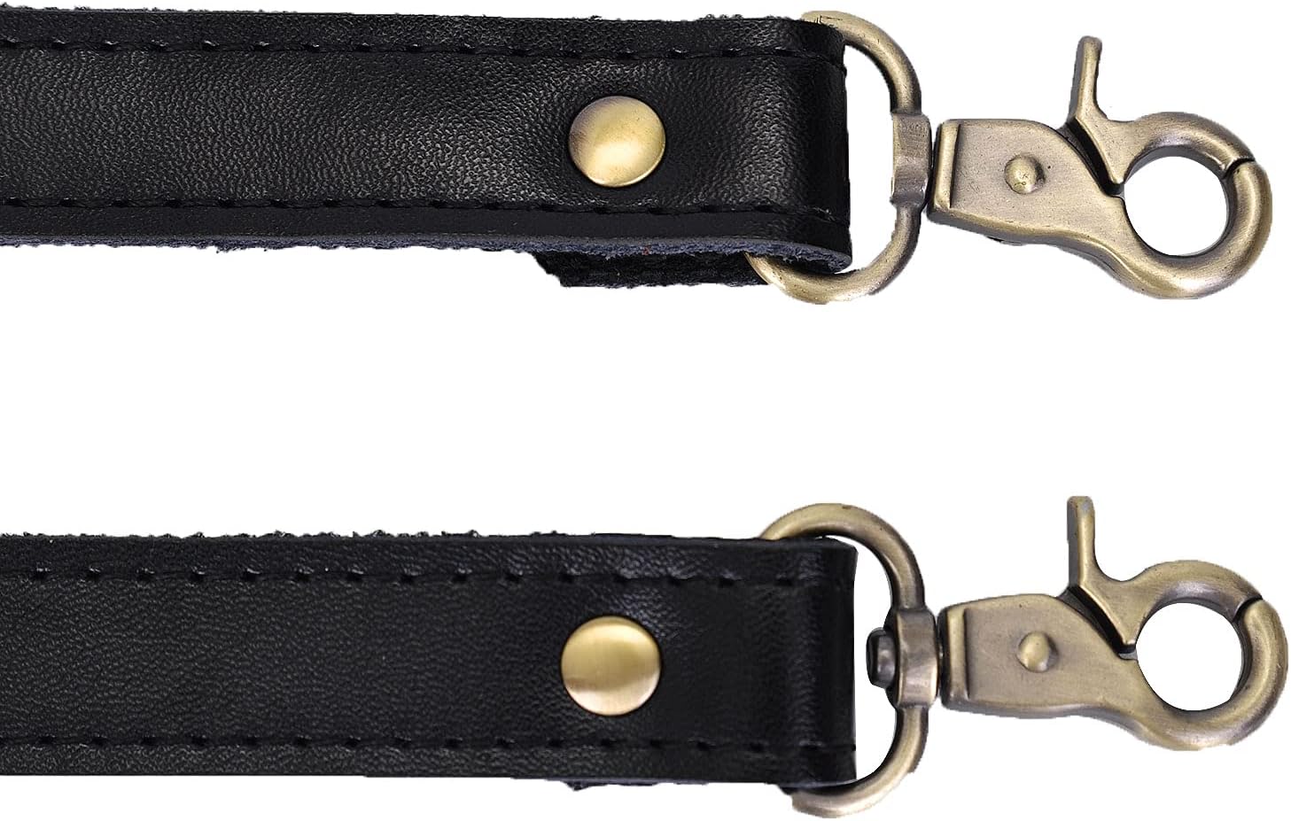 VanEnjoy Pair Genuine Leather Purses Strap Sewing Canvas Backing Bag Handles Replacement - Image 5