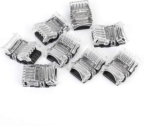 Miniatura 8 de SUPERNIGHT Conectores LED de 5 pines, paquete de 8 para tiras de luces LED impermeables RGBW RGBWW 5050, conexión rápida de tira a cable sin