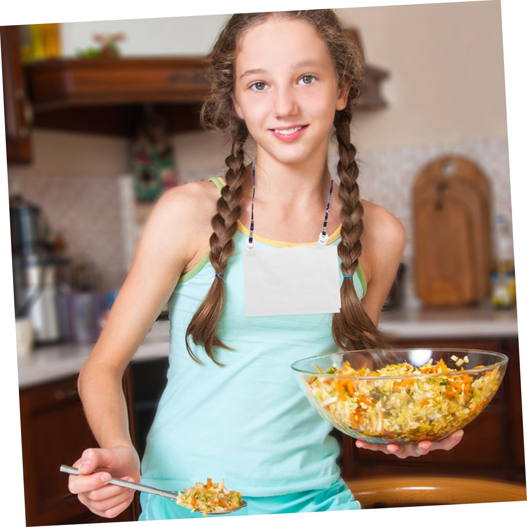 GRIRIW Pcs Napkin Clips Chain for Adults Ethnic Style Napkin Holder Bib Clips for Dinner Salon Feeding