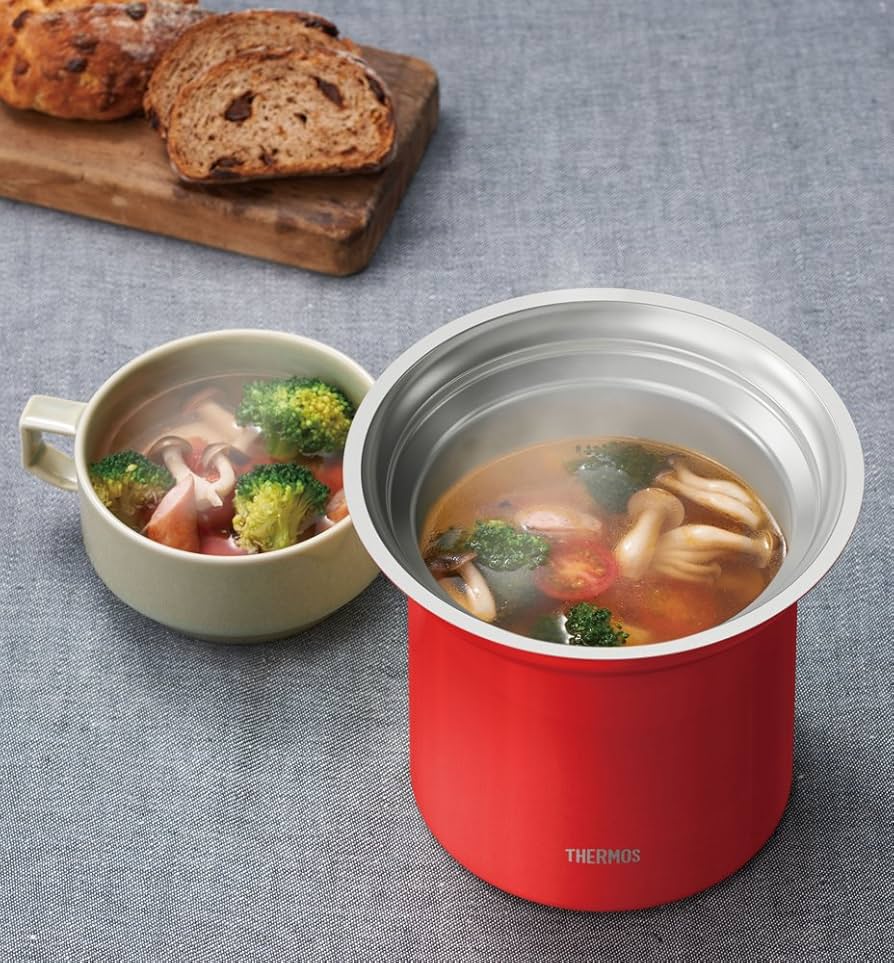 Amazon.co.jp: サーモス 真空断熱テーブルスープジャー 1L トマト KJC Amazon.co.jp: サーモス 真空断熱テーブルスープジャー 1L トマト KJC