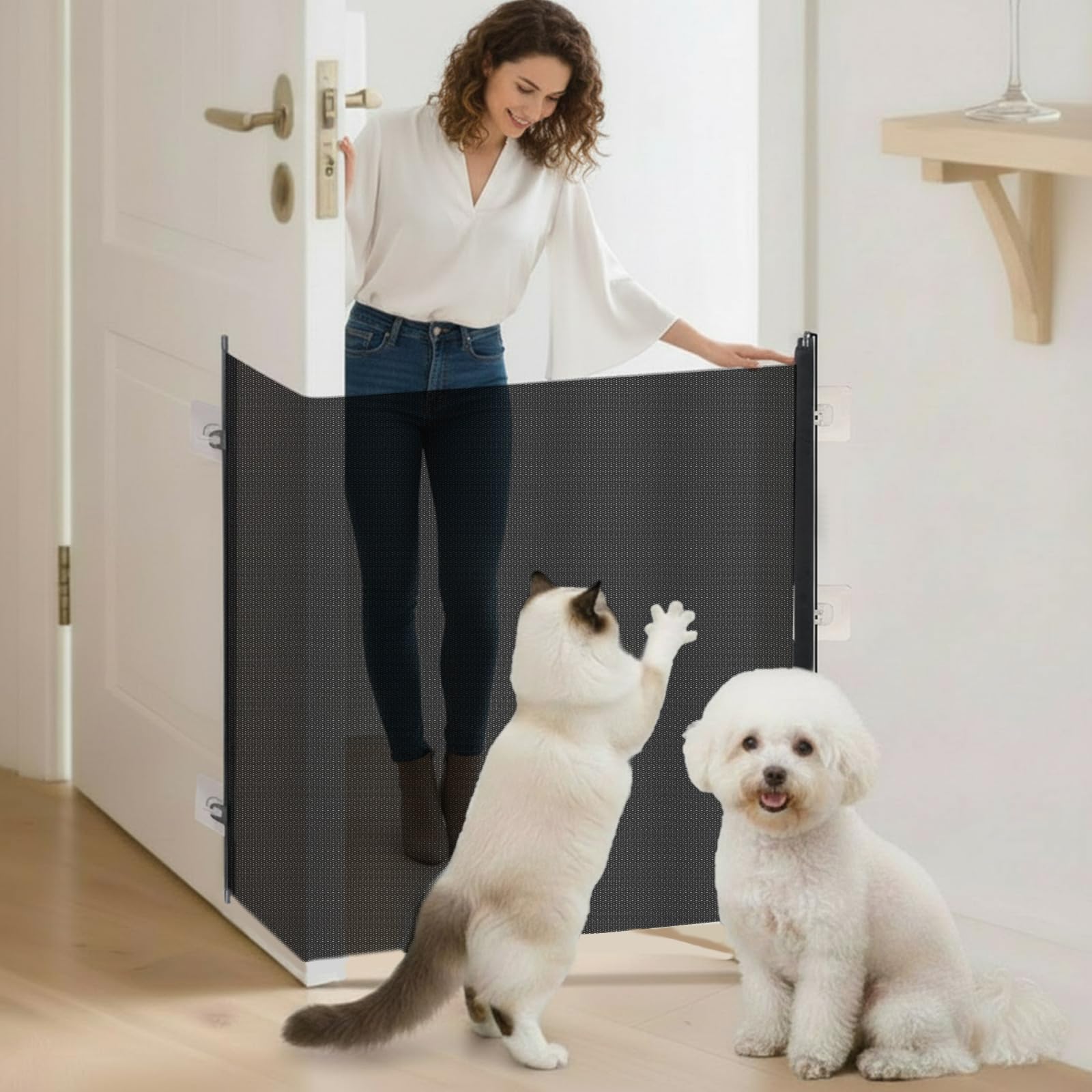 Amazon.com : BrightRow Retractable Dog Gate No Drilling Screen Cat