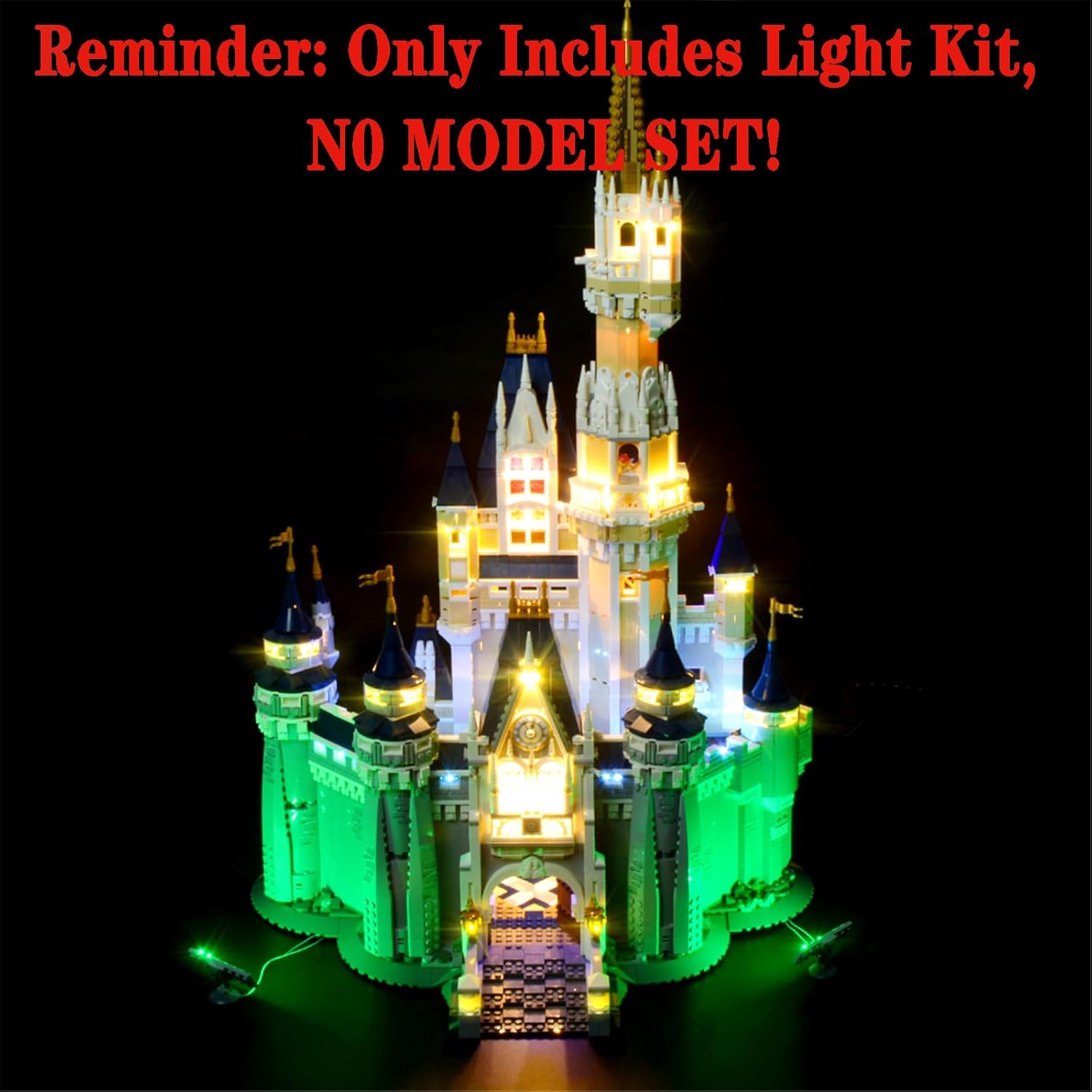 LED Light Set Compatible with Lego 71040 The Disney Castle Building Blocks Model - Model Set NOT Included