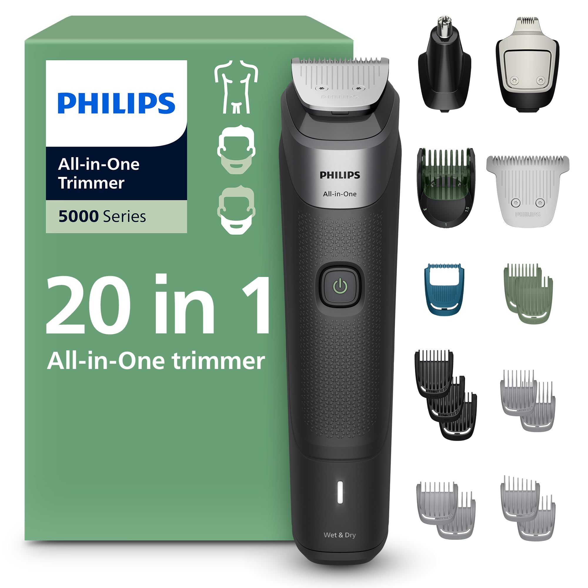 Philips All-in-One 20-Piece Trimmer 5000 Series - Shaver and
