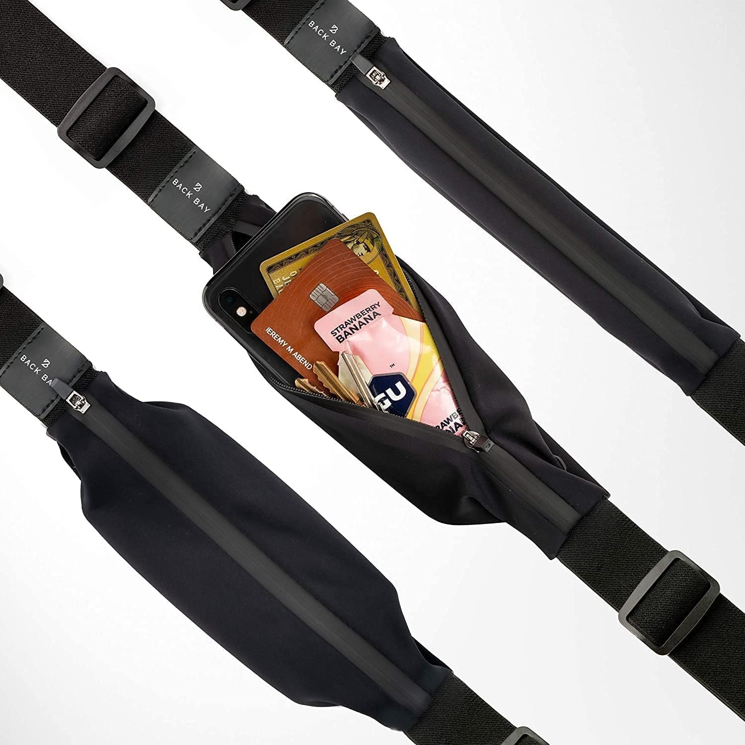 Back Bay Reflective Running Belt for Women & Men [Fits ALL Phones], Runners Fanny Pack, Money Belt, Reflective Running Gear, Waist Bag Workout Gear, iPhone Runner's Phone Holder Waist Pack - Image 9