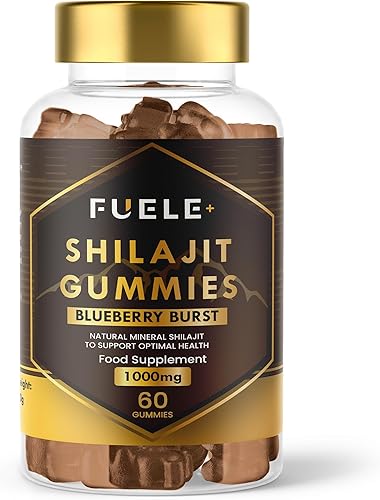 Shilajit - Gomitas Shilajit para hombres y mujeres, Shilajit del Himalaya con más de 85 minerales, refuerzo de energía y apoyo de inmunidad, 30000