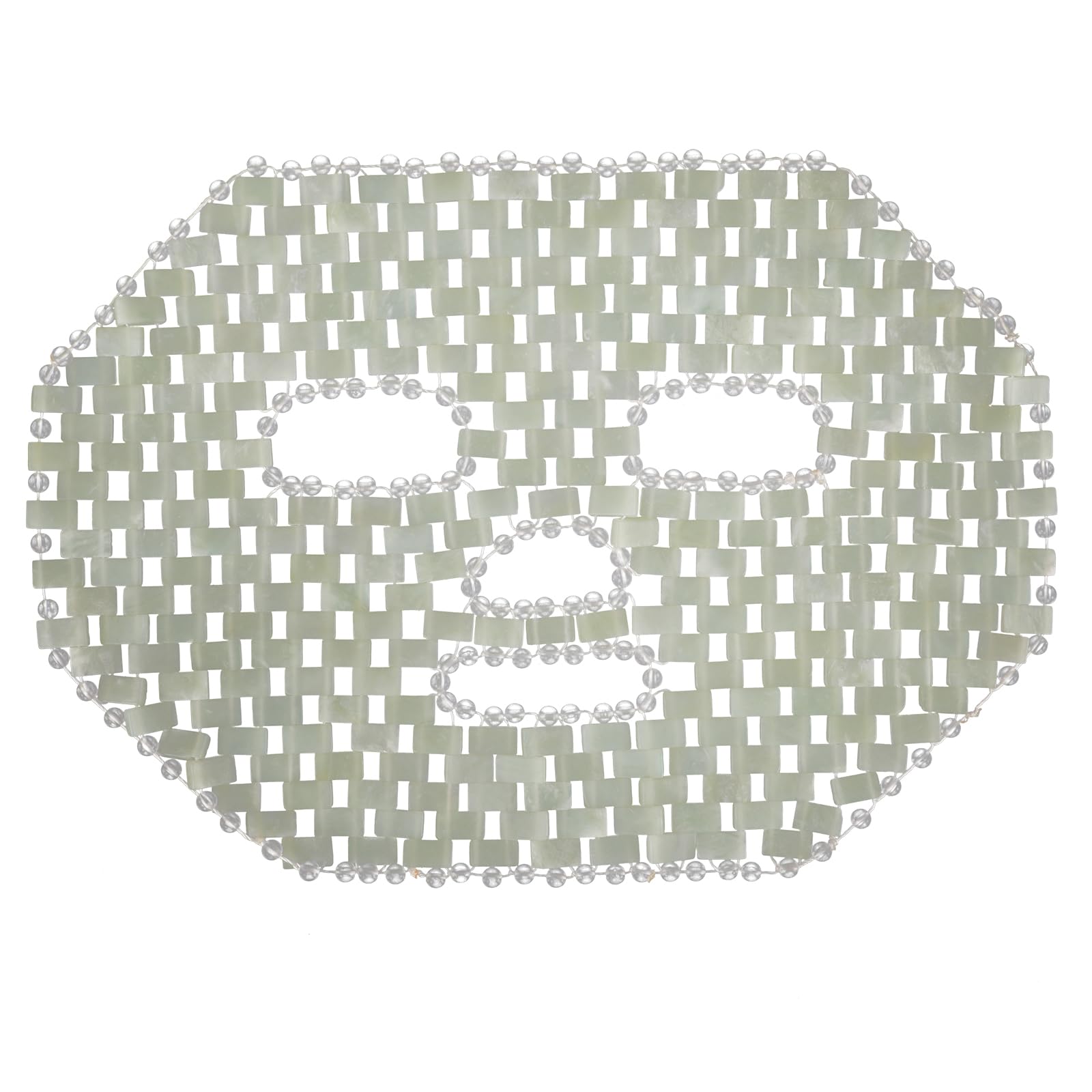 HOMSFOU Maschera Viso di, Maschera Rinfrescante di Verde Oliva, Accessorio Spa Riutilizzabile per Il Relax, Cura Della Pelle per Le Donne