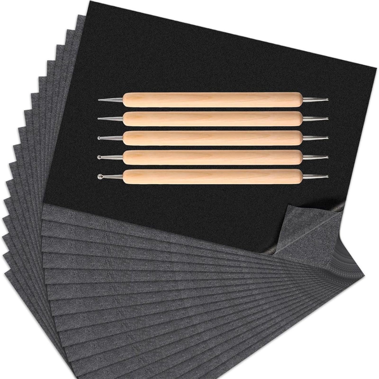 MIDOKSTUA Carbon Paper and Pressure Touchpin Set for Artists Students and Hobbyists Art Transfer Paper