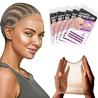 Vista 10 de Tinashe Invisable - Gorra de peluca HD, 4 unidades, alta transpirabilidad, ultrafina, elástica, calva para pelucas de encaje frontal