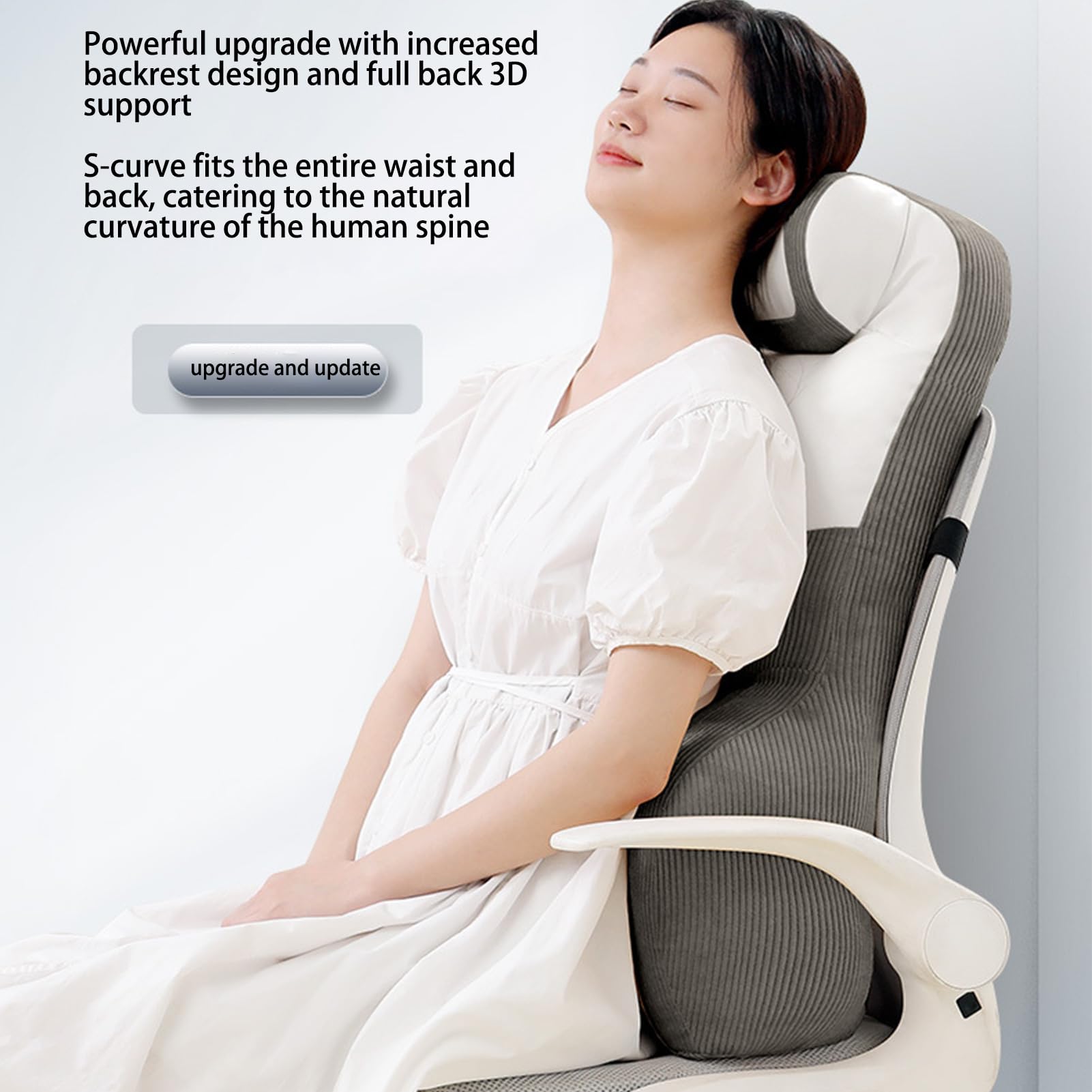Almohada de Lectura, cojín Lumbar ortopédico, Almohada de Lectura con | brazos laterales, almohadilla de apoyo lumbar, respaldo ergonómico para sentarse en la cama, cuello, asiento de oficina, sofá