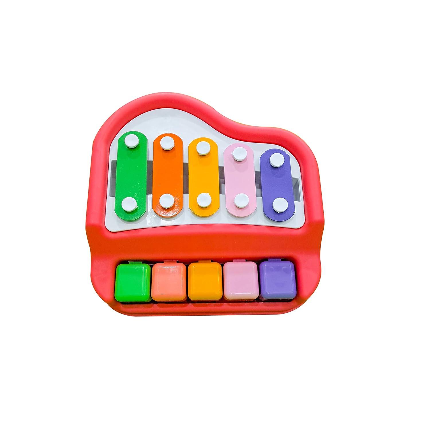 Buy Musical Xylophone and Mini Piano, Vibrantly Colored Metal Keys