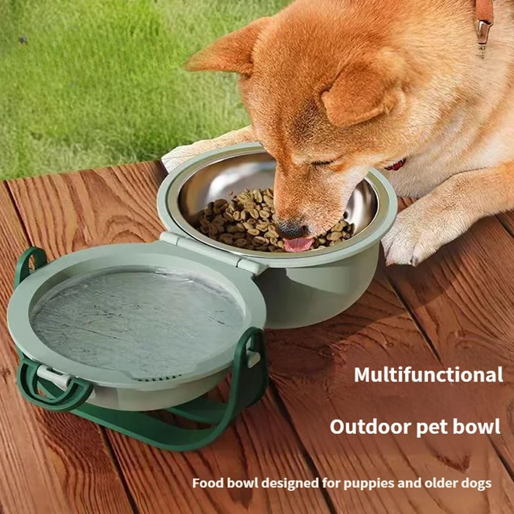 Pet Food Soaking Bowl Multi-Functional Outdoor Travel Dog Bowl Dual-Mode Soft Food Bowl with Breathable Drainage Channel Designed for Puppies and Senior Dogs Leak-Proof and Easy to Clean. White