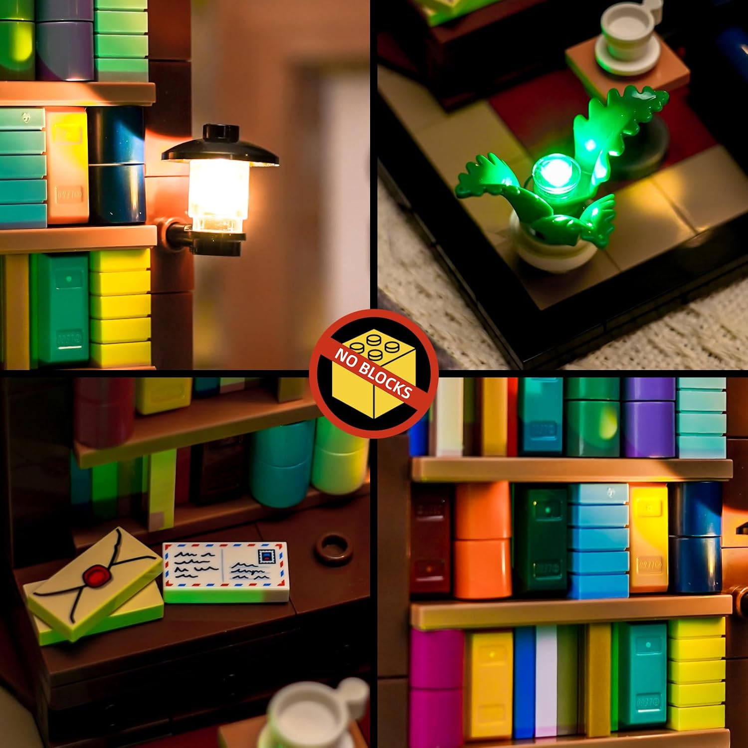 BrickBling LED Light Kit Only, Compatible with Lego Books are My Passion 40698-Not Come with Nodel