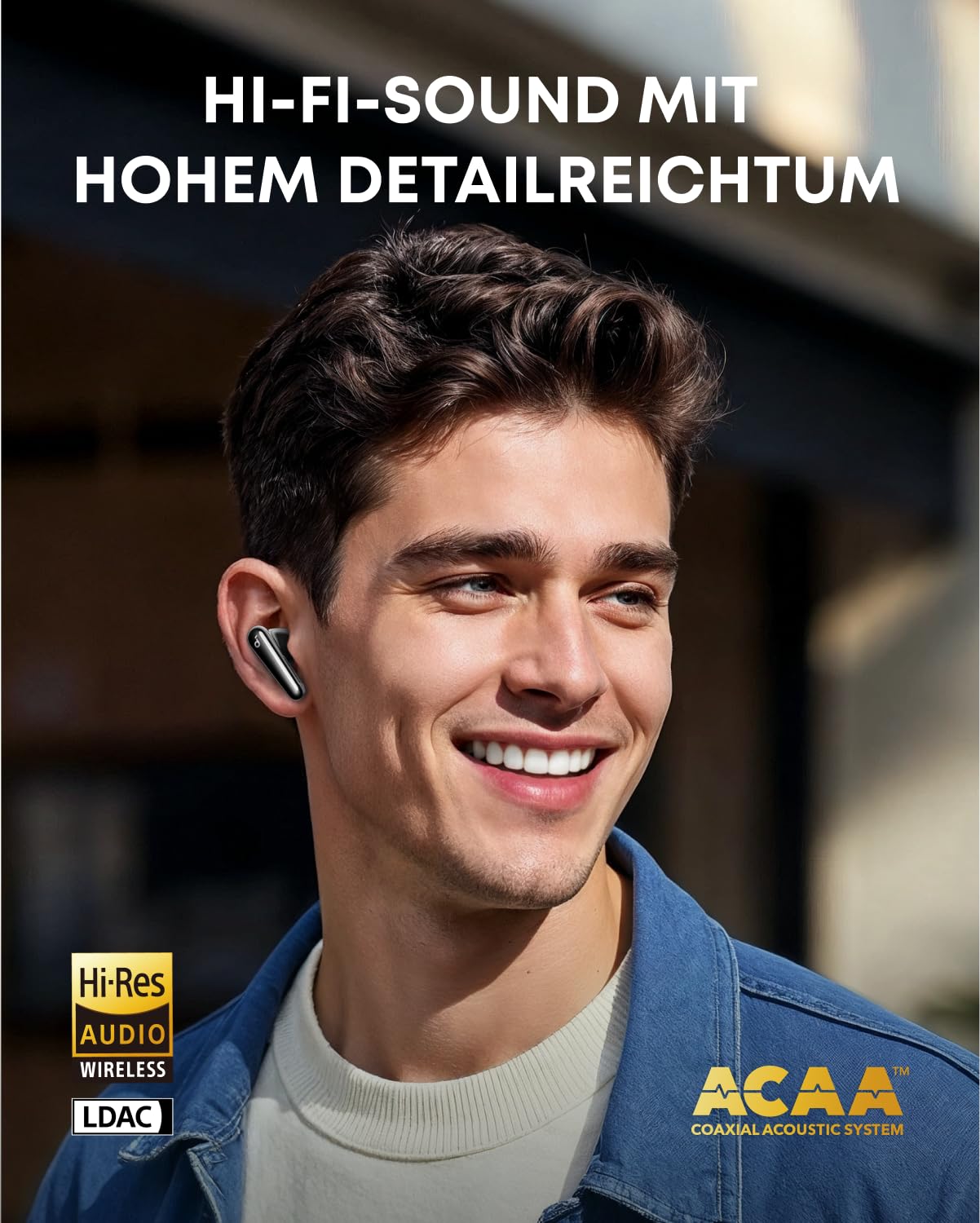 soundcore Liberty 4 Pro von Anker, Kabellose Noise Cancelling Kopfhörer, Earbuds mit 7 Sensoren, ANC in Echtzeit, 2× schneller Laden, Hi-Fi-Musik Studio-Niveau, klare Anrufe mit 6 Mikros + KI
