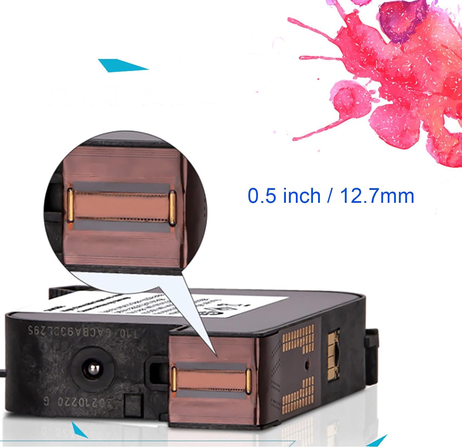 Garosa Handheld Inkjet Printer Replacement 42ML Solvent Ink with Quick Drying for 0.5 Inch 12.7mm