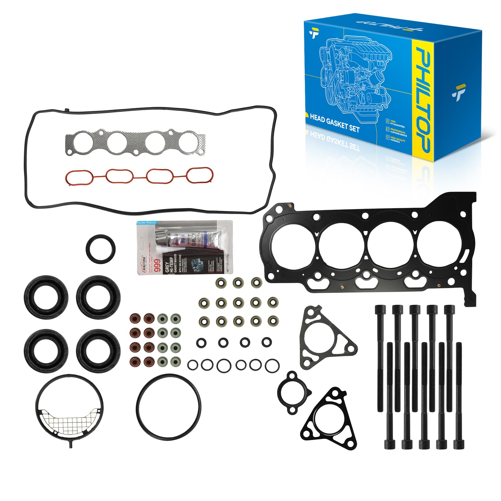 PHILTOP Head Gasket Kit for Toyota Corolla iM C-HR Matrix, Scion xD iM