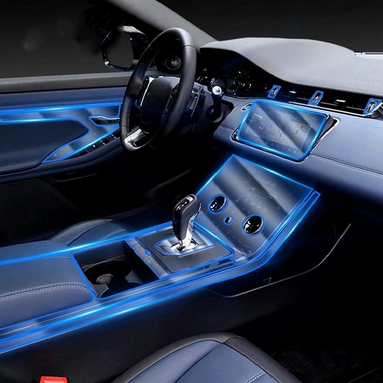 Película TPU consola Land Rover Evoque 2019-2021 LHD transparente