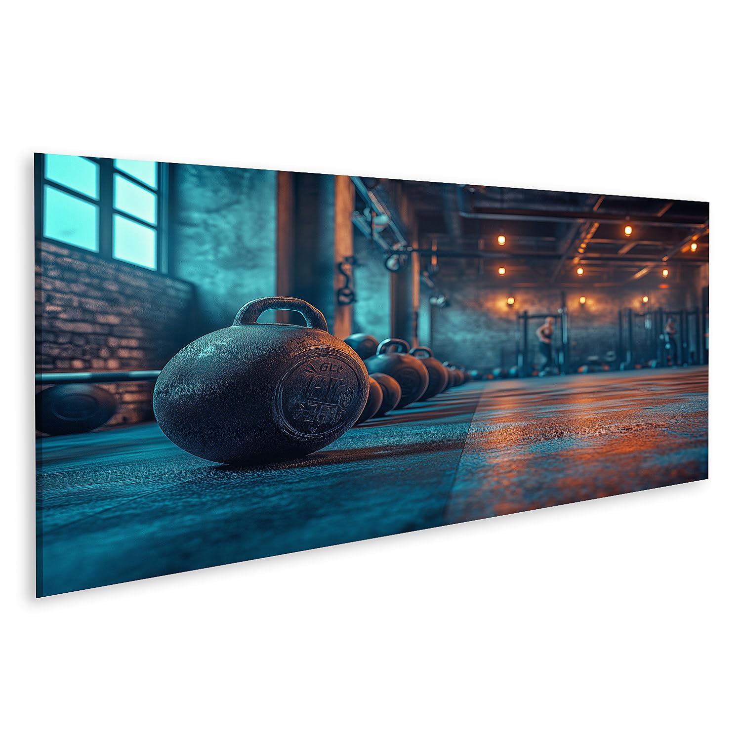 islandburner Quadro su tela per palestra, fitness, studio, scena dinamica in uno studio di CrossFit, quadri da parete poster