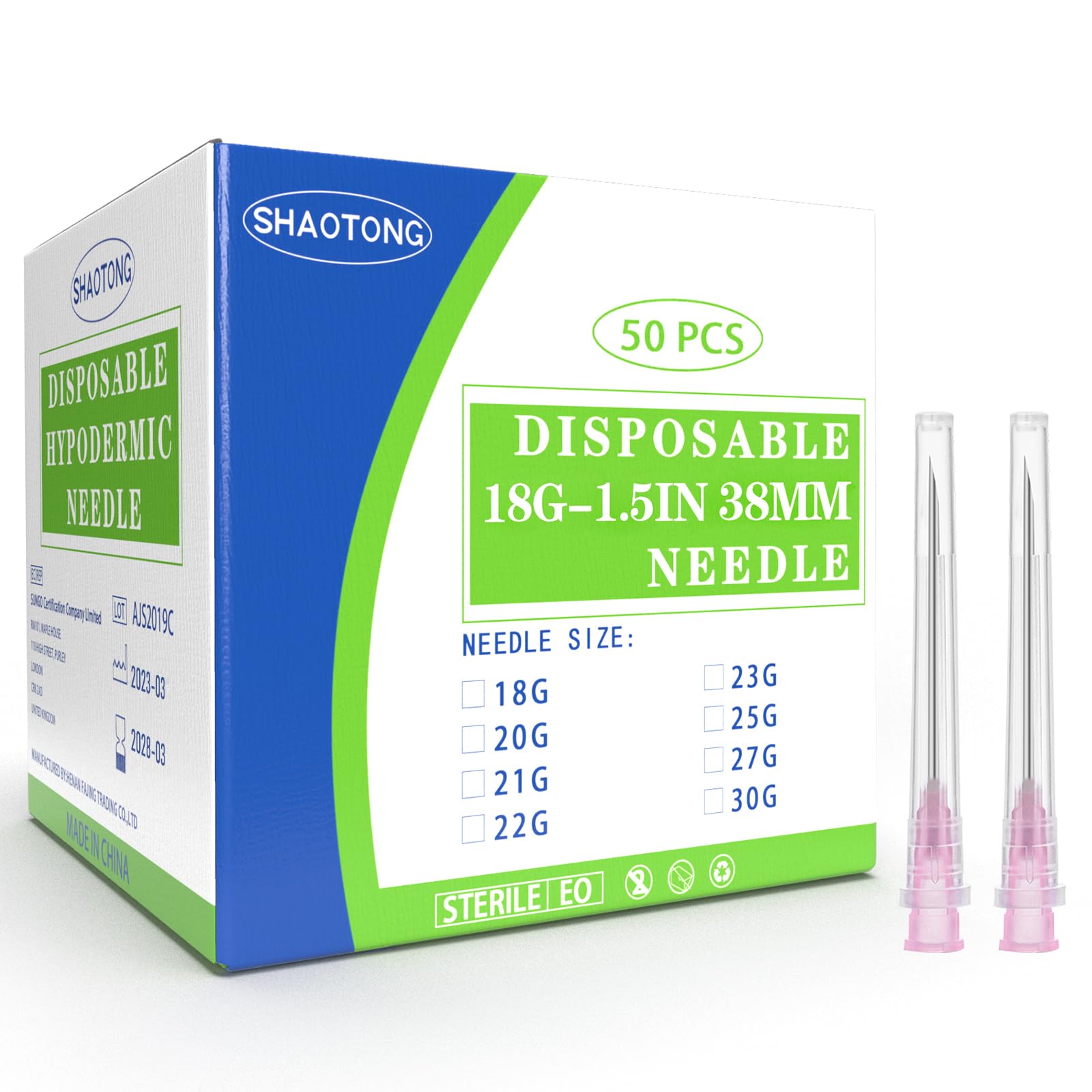 Disposable needles (18G-1.5Inch-50Pack): Amazon.com: Industrial