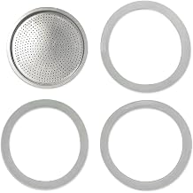 Teravan Replacement Silicone Gaskets, Compatible with Bialetti Moka Express 12 Cup 12 Espresso Cup = 22.6oz / 670ml