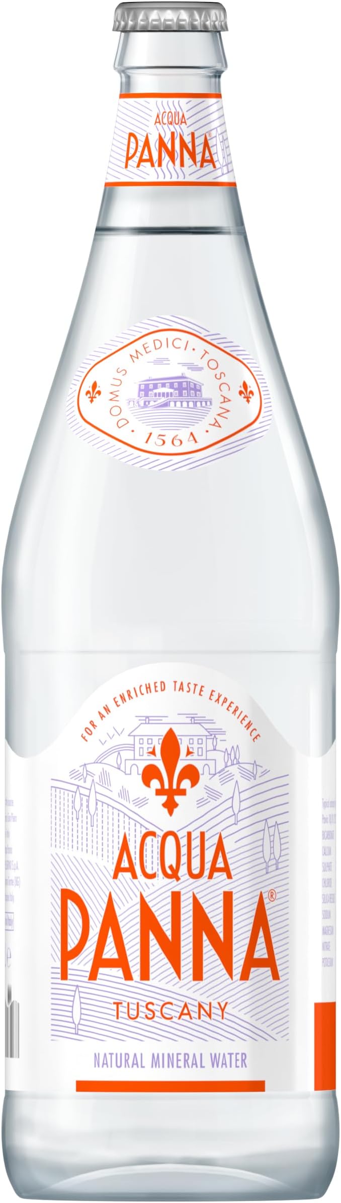 Acqua Panna Natural Mineral Water -Glass - 12 X 1 Ltr(Pack Of 12)