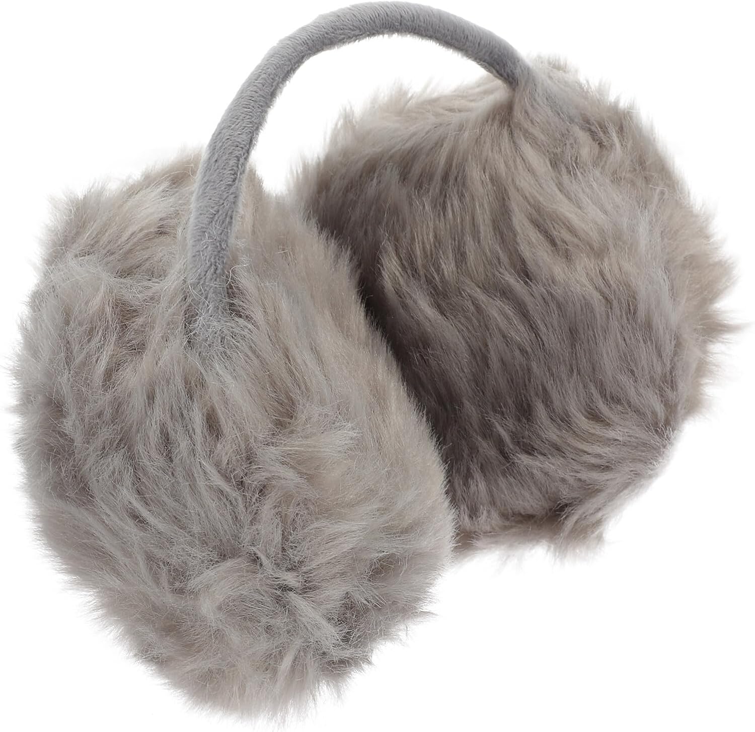 UPKOCH Plush Ear Muffs Winter Ear Warmer for Men and Women Cold Weather Outdoor Use Gray