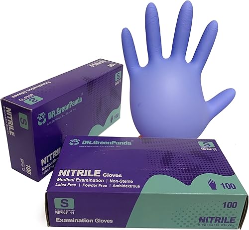 Nitrile Gloves - 3 Mil - Food Safe & Medical Exam Disposable Gloves - Latex Free Powder Free Non-Sterile