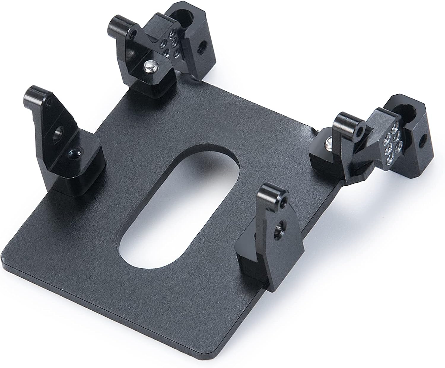 MORLORDY RC Front Shock Mount Adjustable Shock Tower with Receiver Mounting Plate LWB 133.7mm for 1/24 RC Crawler Car SCX24 Upgrades Accessories