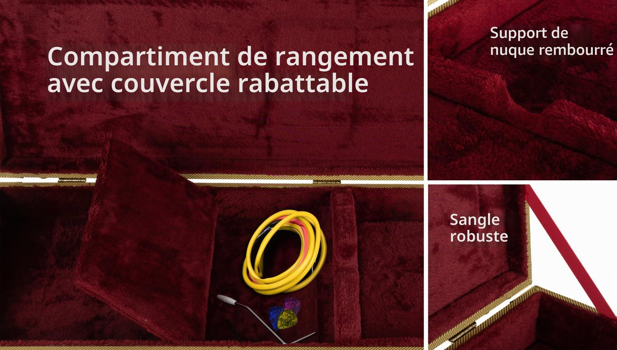 Shaman Étui Rigide pour E-Bass Tweed - Coffre Rigide Robuste Au Look Rétro Élégant