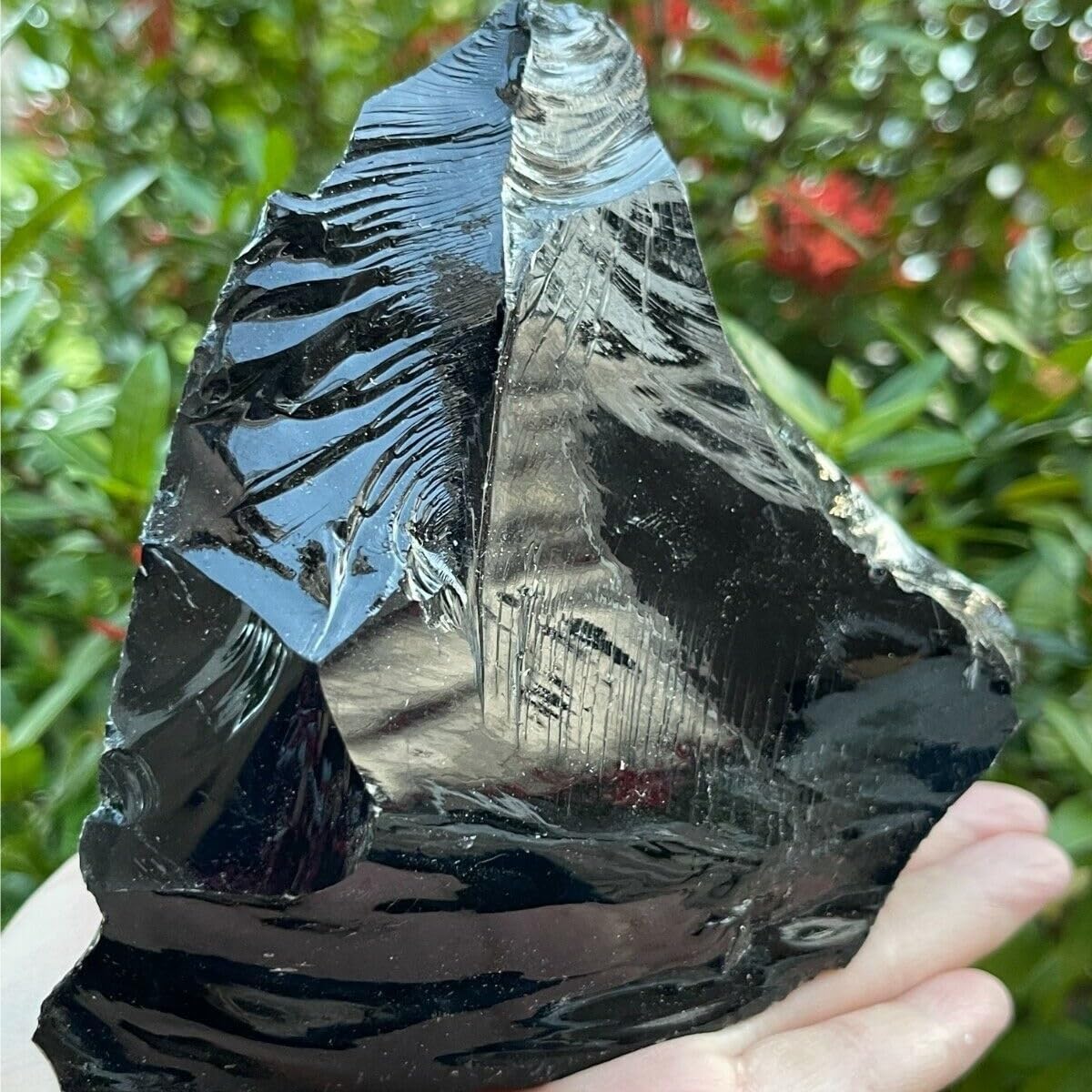 天然大型黒曜石天然石クリスタル装飾 👑 【その他】 (Size : 750-800g)