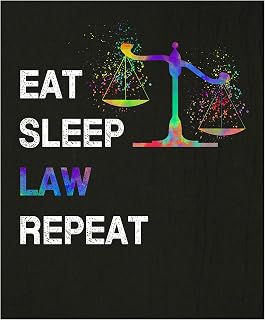 Eat Sleep Law Repeat Wall Art 11x14 Unframed Print Poster Unique Christmas Birthday Fathers Mothers Day Gift for Lawyer, Student, Intern, Professor, Partner. School, Firm, Office, Dorm, Bedroom Decor