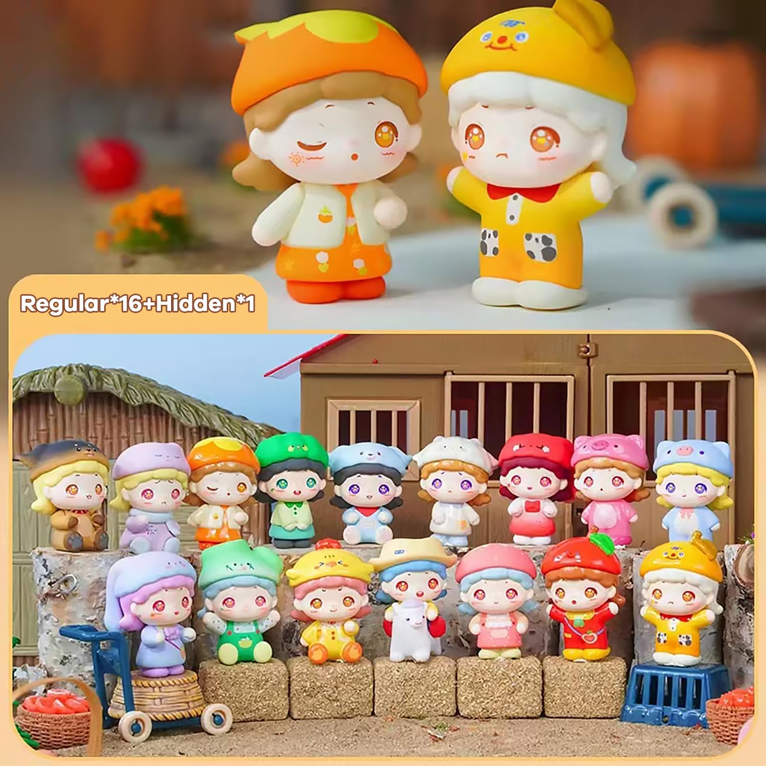 Little Ranch Adventure Series Blind Box Figures, Random Design Action Figures Collectible Toys for Birthday Gift, Home Decorations, Single Box