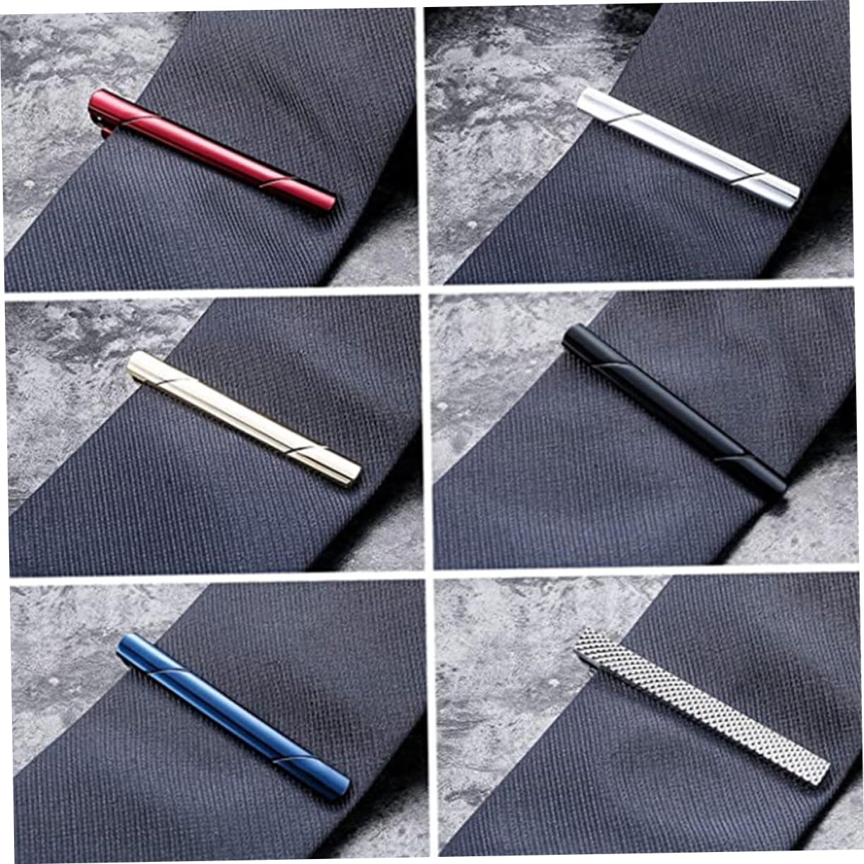 2 series Juego De Pasadores De Corbata Pasadores De Corbata Para Hombre 8 piezas x 2