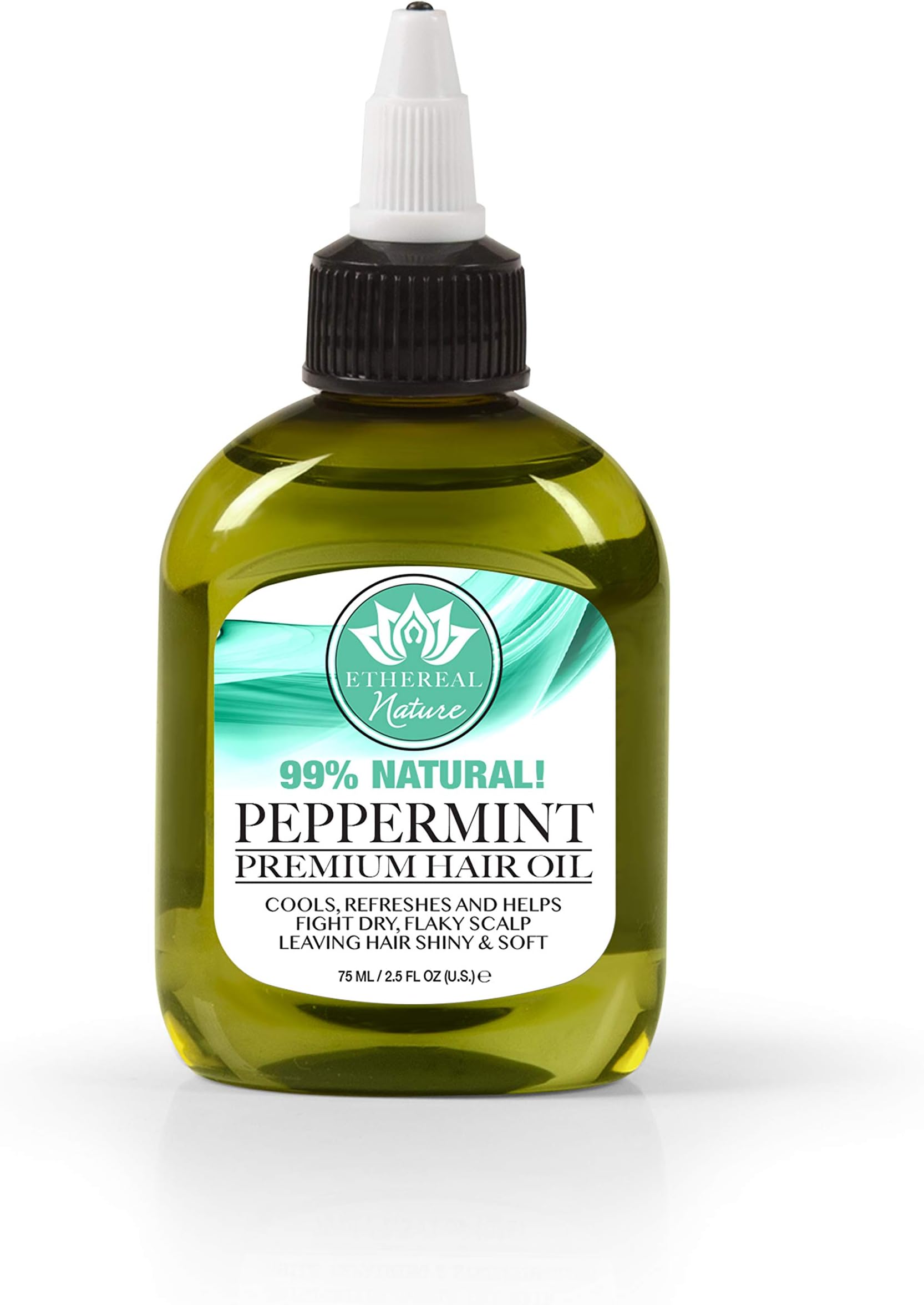 Ethereal Nature 99% Natural Hair Oil Blend with Peppemint, 75 ml