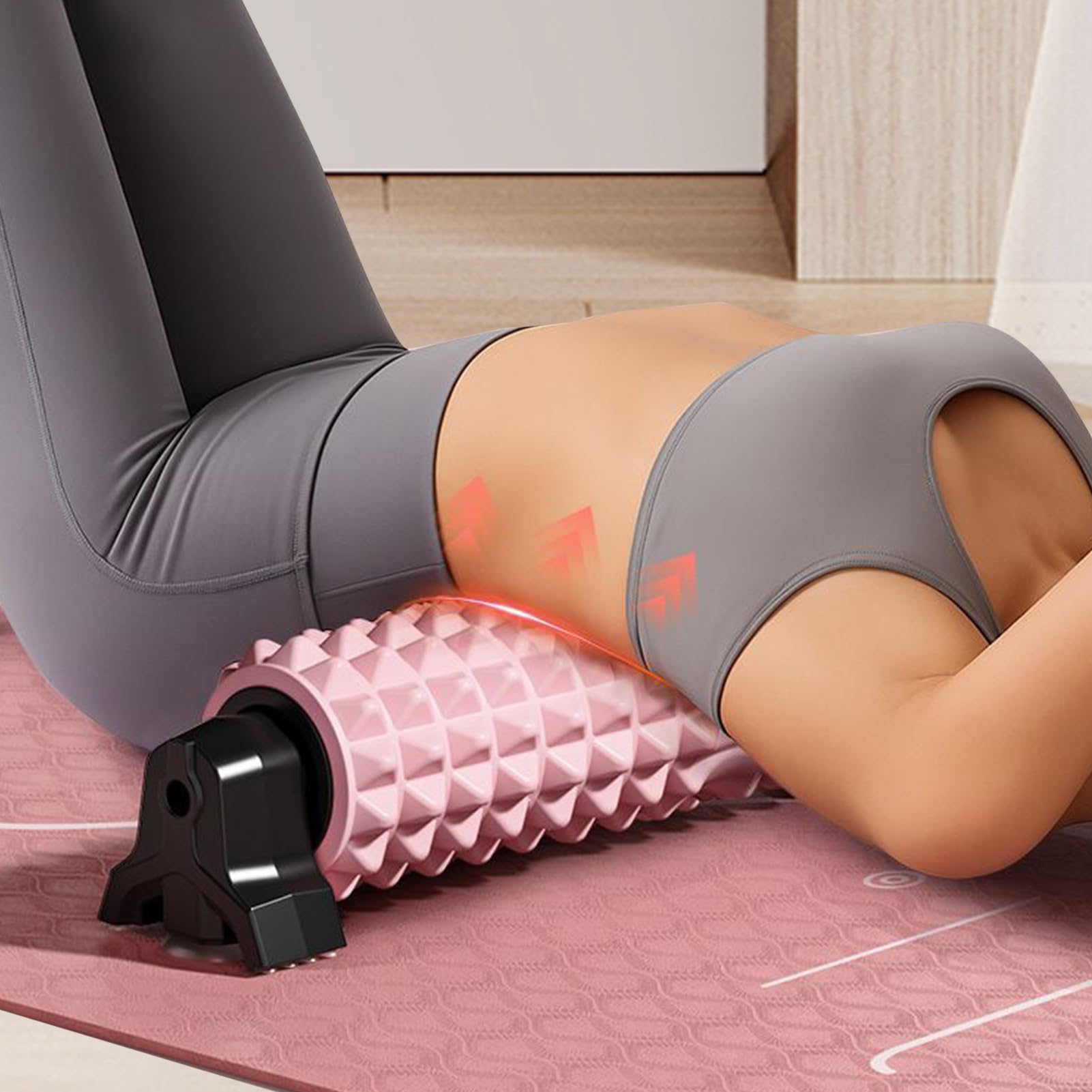 Rullo da Massaggio in Schiuma Massaggiatore e Stretcher Antiscivolo | Foam Roller per l'Esercizio Per Esercizio, Stretching, Allenamento, Sonno, Arricciatura Notturna, Gamba, Corpo, Muscolo,