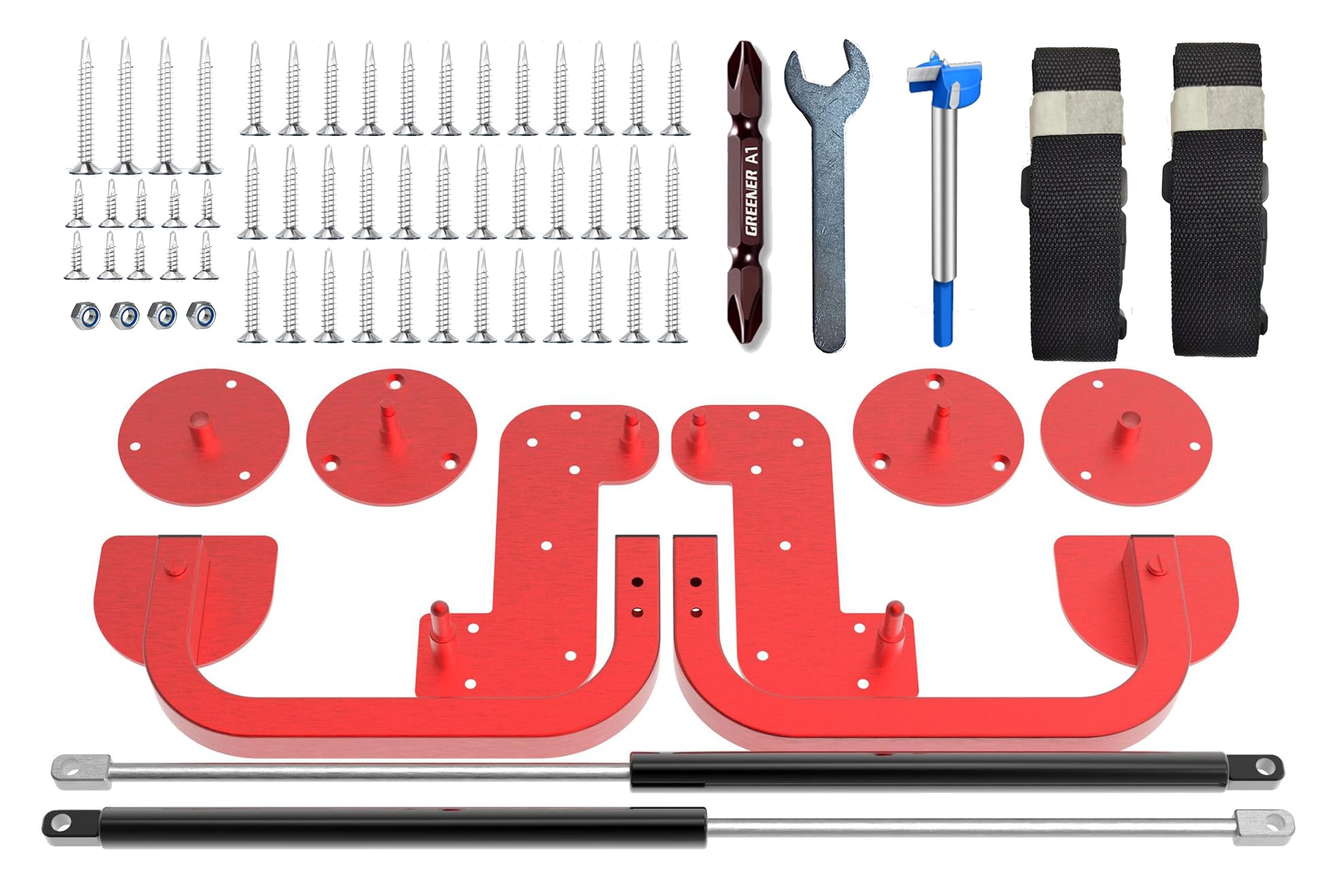 (Vertical,Queen/Short Queen) Create A Luxurious Bed Easy Murphy Bed Hardware Kit, Hover in Mid Air Hydraulic Rod Gas Spring System，Folding Wall Bed Hidden on The Wall