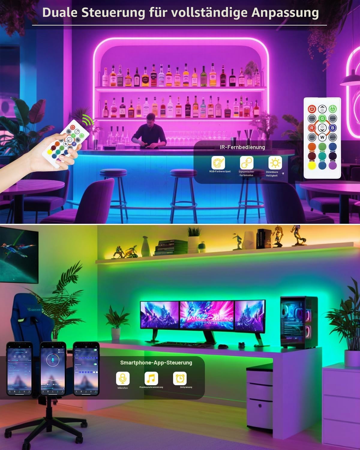 ALITOVE 25M RGB Neon Streifen 230V LED Outdoor Strip mit APP/Fernbedienung IP65 Wasserdicht Flexibel Lichtschlauch Musik Sync für Home Spielzimmer Innen- und Außendekoration