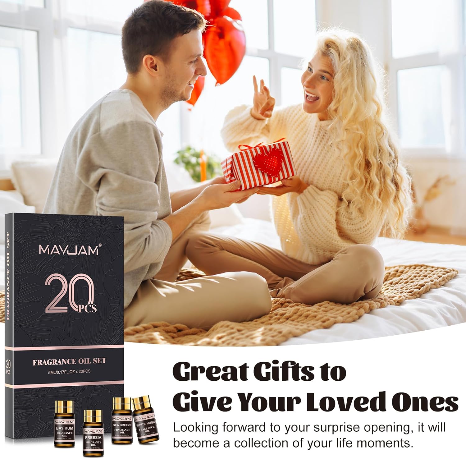 MAYJAM Fragrance Oil Gift Set, Top 20 Essential Oils Variety Pack for Diffusers for Home, Long Lasting Scented Oils for Soap Candle Making - 5ml/0.17fl.oz - Image 8