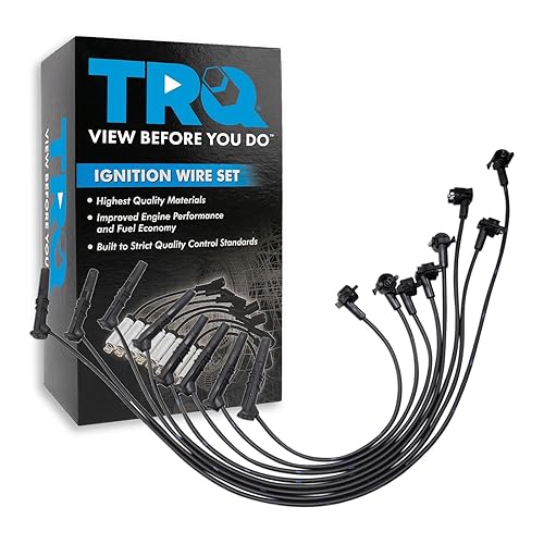 Miniatura 386 de TRQ Juego de cables de bujía de encendido del motor para Ford F250 F350 Super Duty V8 6.2L nuevo