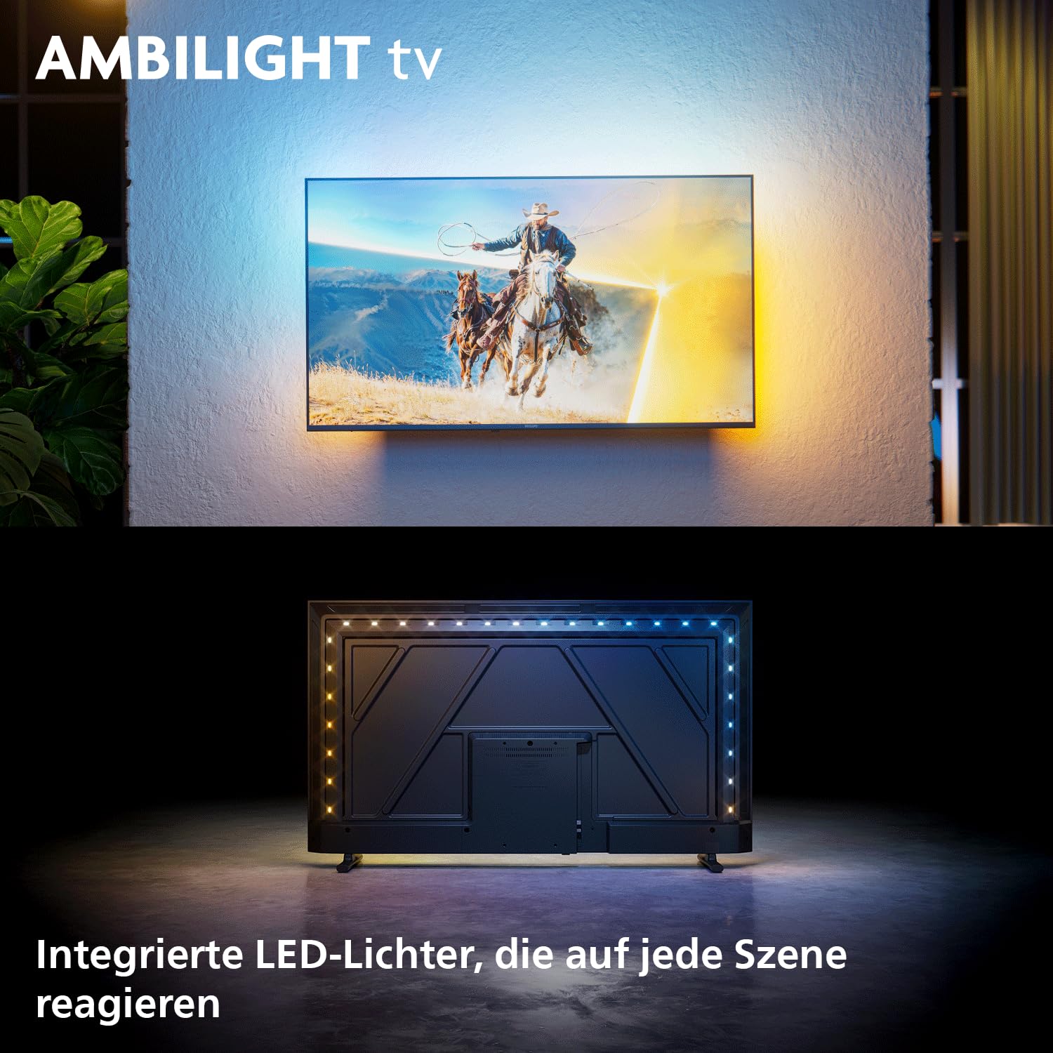 PHILIPS Ambilight TV 32PQS6901/12 32 Zoll FHD QLED Smart-TV | Pixel Precise Ultra HD, Titan OS, Dolby Audio