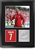 HWC Trading Cristiano Ronaldo Portugal Gifts Printed Signed Autograph Picture for Football Fans and Supporters - A3 Portrait Framed