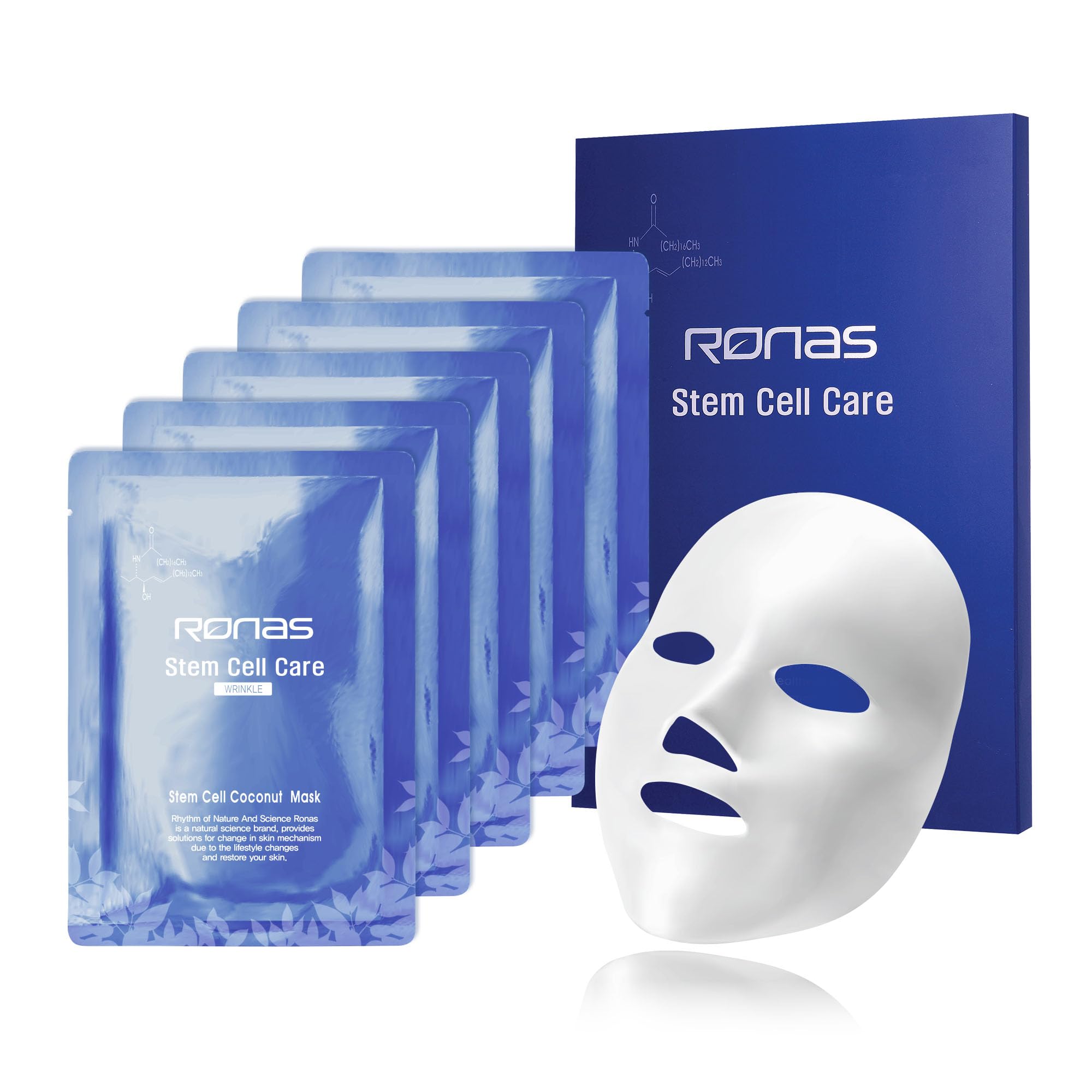 Amazon.co.jp: BENEFILL ロナス幹細胞ココナッツマスク 1パック（5枚