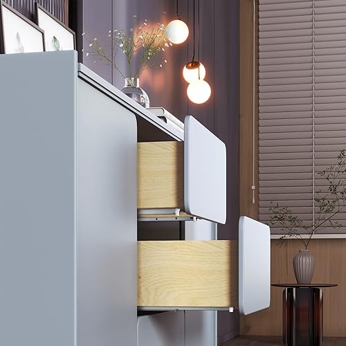 Miniatura 6 de Knobonly - Guías de acero laminado en frío para cajones de cierre suave, vienen con tornillos y soportes de montaje, rieles y guías de cajones