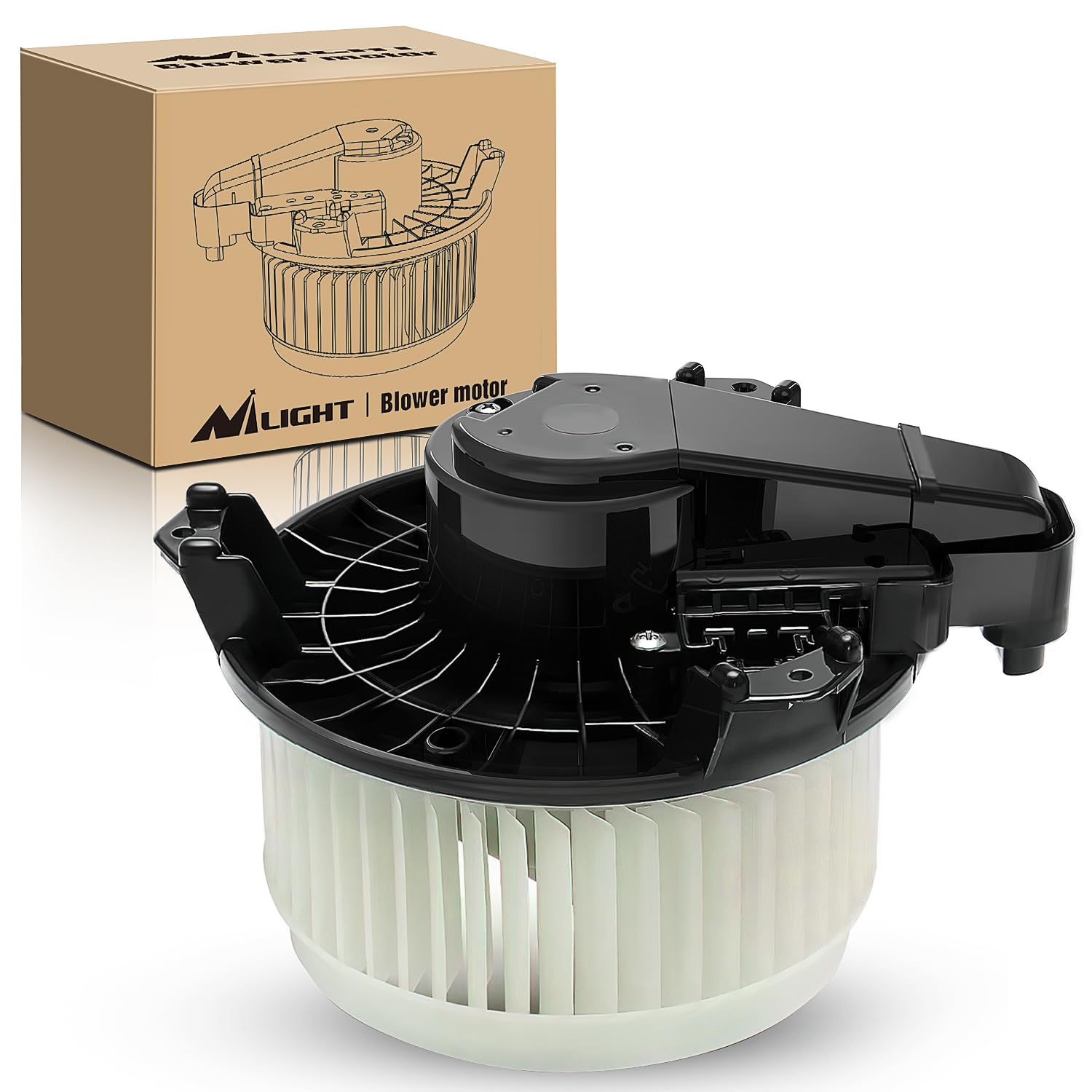 EVERESTWAY AC Heater Blower Motor Assembly With Fan Cage 68232372AC, 87103- 0E040, 87103-60400 Compatible With Dodge Journey Toyota Camry Tundra Highlander Lexus ES350 GX460 - View #8