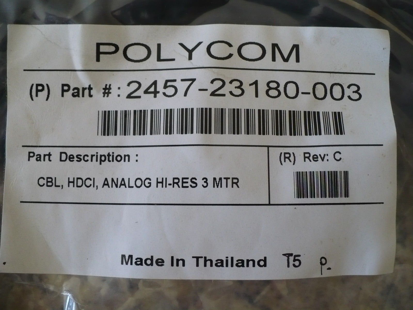 POLYCOM 9' HDCI Camera Cable 2457-23180-003-image-29