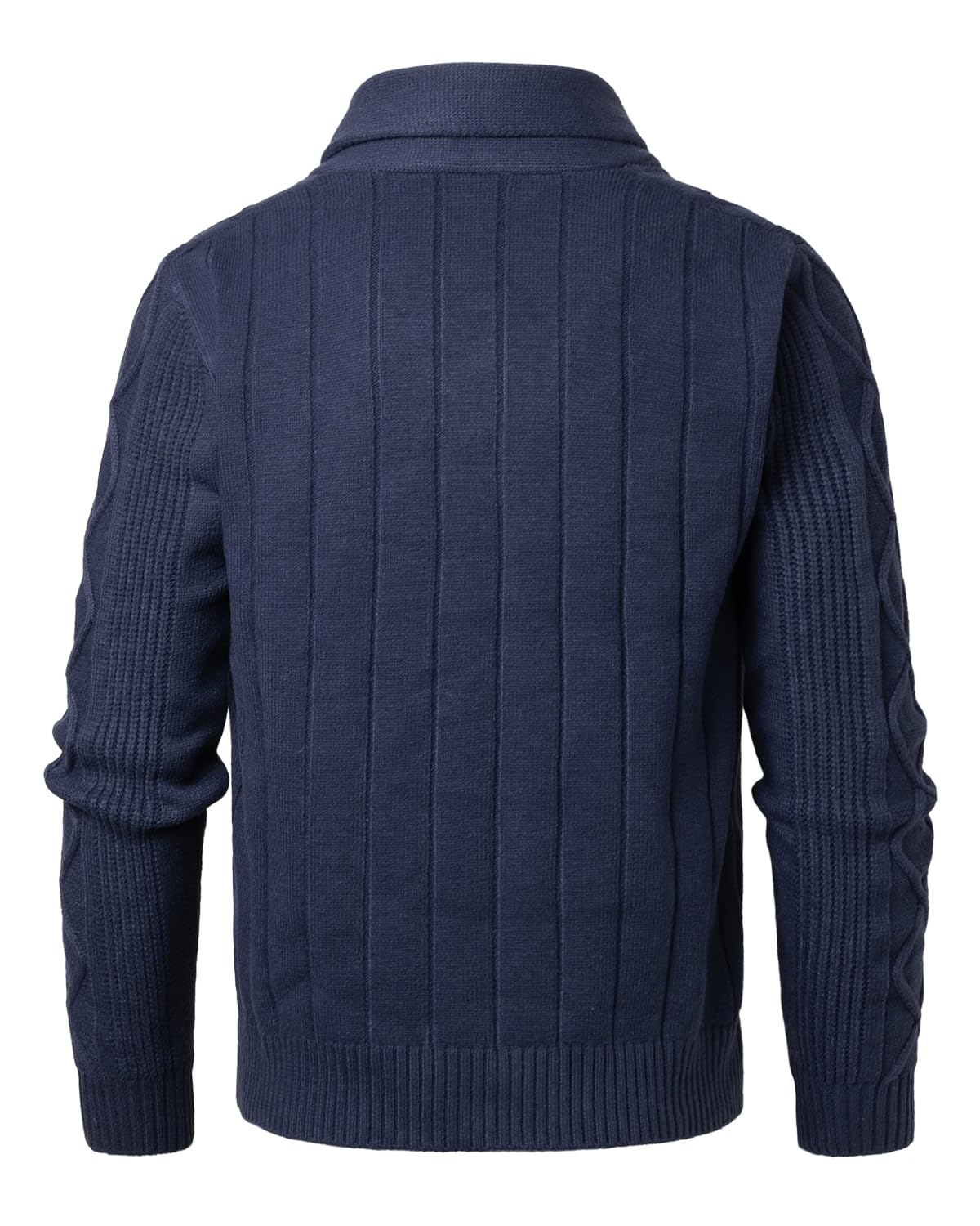 Chaleco Cardigan Hombre Manga Larga Tejido Cálido Otoño Invierno
