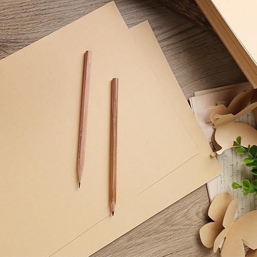 Miniatura 6 de Shindel 70 hojas de papel kraft para manualidades, papel de cartulina marrón, papel de construcción para proyectos de bricolaje, manualidades,
