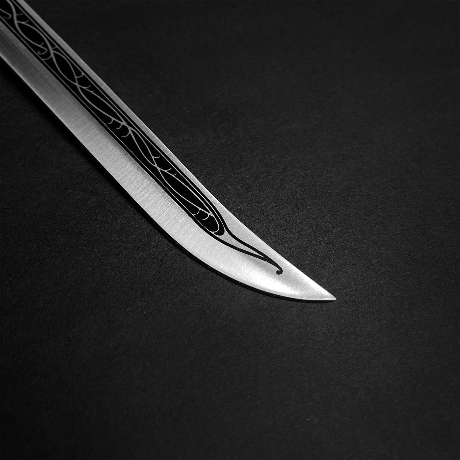 otaku gear 11" Medieval Fantasy Elvish-Style Dagger-Collectible for Decoration, Cosplay, & Renaissance Fair Props Silver/Black