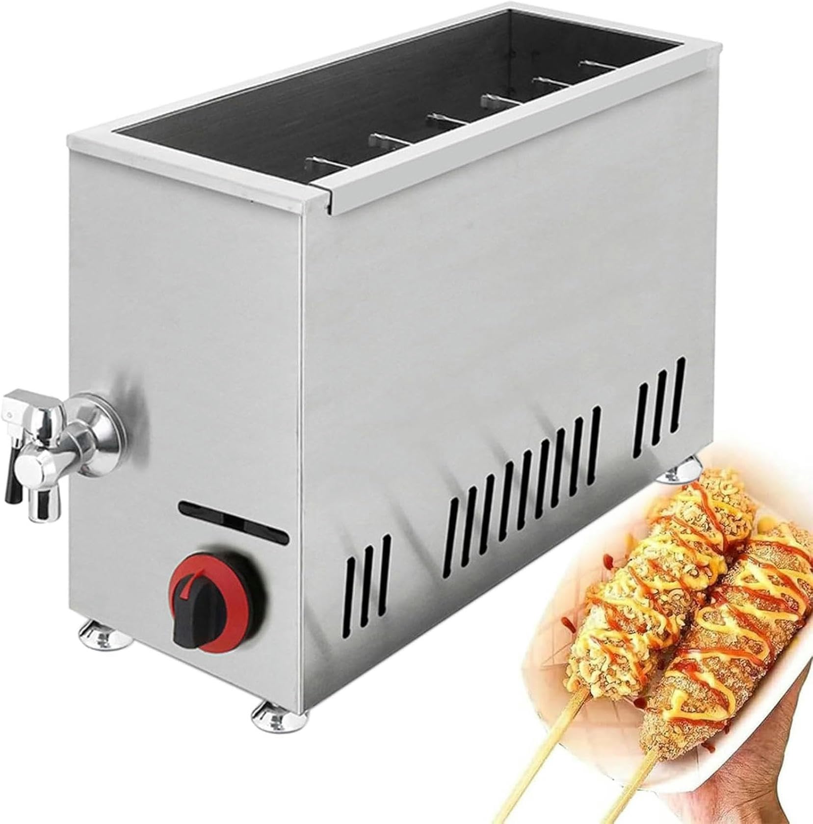 UWYTGF Dog Corn Frying,21L,Commercial,Cheese,Hot Puppy Sticks,Cheese Machine,Hot Dog Sticks,Fryer